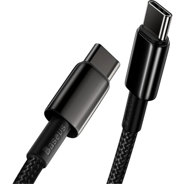 Baseus Tungsten Gold USB-C/USB-C napájací kábel 100W 2m čierny - Káble a redukcie - Obrázok IWKGF00101