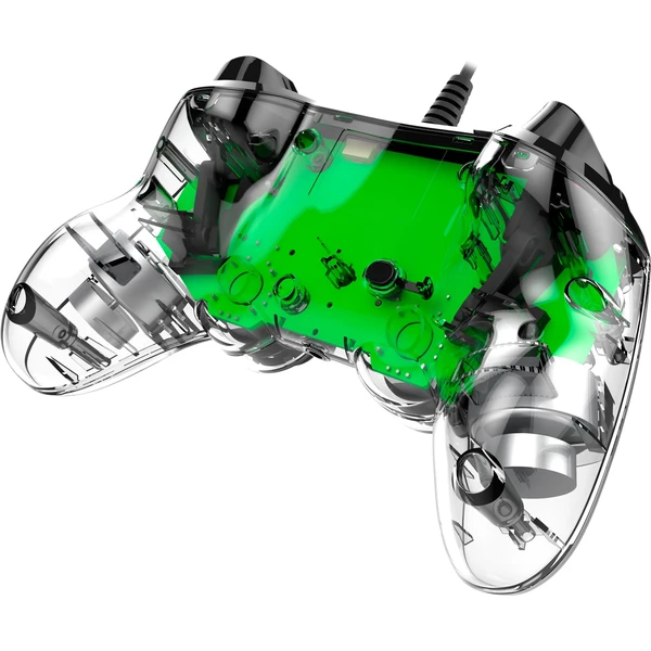 Nacon Gamepad Compact Controller Clear Green (PS4) - Herné ovládače - Obrázok IWOH100201