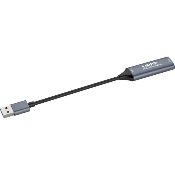 PremiumCord USB-A/HDMI redukcia strieborná - Káble a redukcie - Obrázok IWSF000K01