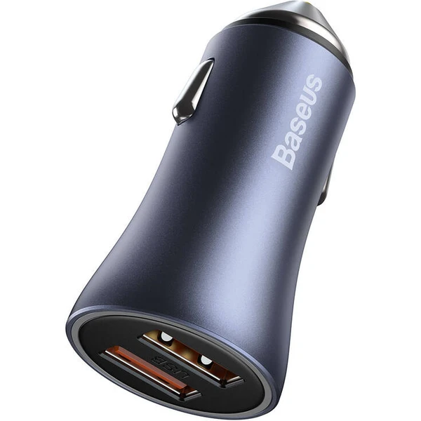 Baseus Golden Contactor Pro 40W USB-C nabíjačka do auta šedá - Nabíjačky - Obrázok IXTL000K01