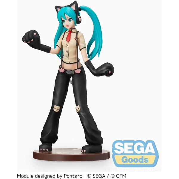 Figúrka Sega Goods Hatsun Miku Project DIVA - Arcade Future Tone SPM Hatsun Miku (Kitty Cat) 23 cm - Figúrky - Obrázok IY6E000K01