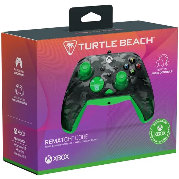 Turtle Beach herný ovládač Rematch Core Ghost Black Camo (XBOX/PC) zelený - Herné ovládače - Obrázok IYMH000K01