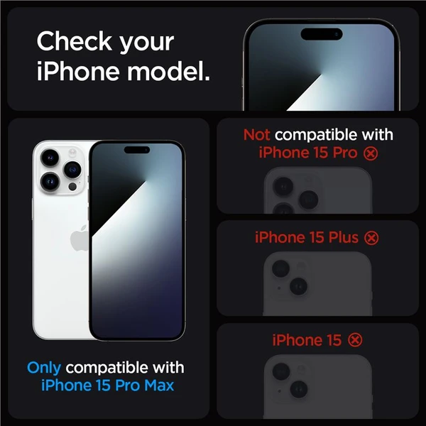 Spigen Glass tR EZ Fit Privacy 2 Pack tvrdené sklo iPhone 15 Pro Max číre - Ochranné fólie a sklo - Obrázok IYY8000601