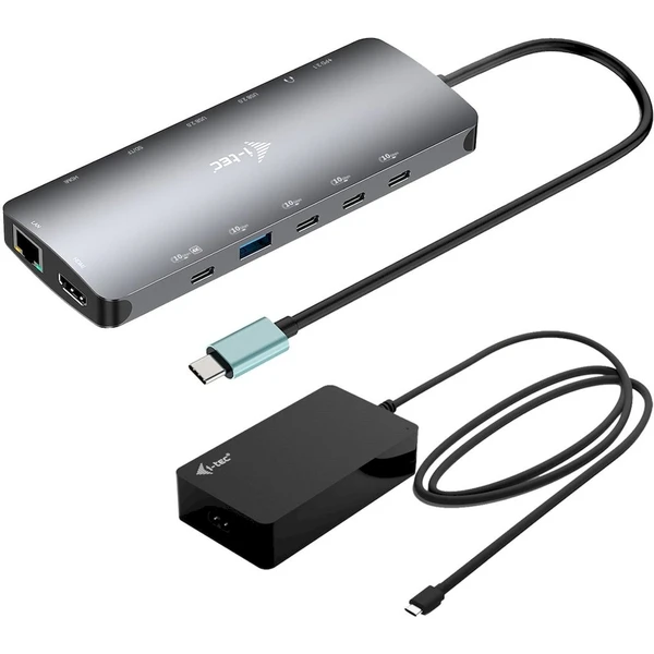 i-tec USB-C Metal Nano 3x Display Dock 2x HDMI 1x USB-C video dokovacia stanica + nabíjačka - Dokovacie stanice - Hlavný obrázok