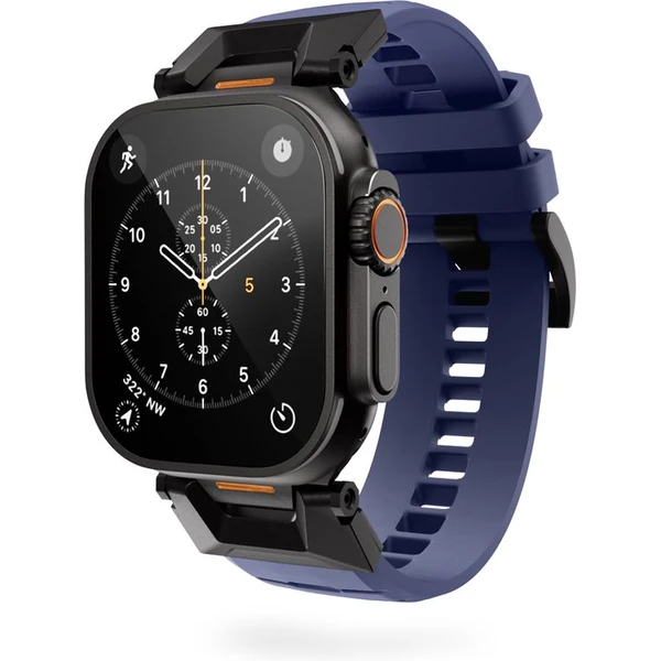 Epico Rubber Pro remienok s nerezovým zapínaním pre Apple Watch 49/46/45/44/42mm modrý - Remienky - Obrázok IZMJ000K01