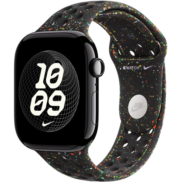 Apple Watch 49/46/45/44mm Midnight Black športový remienok Nike M/L - Remienky - Hlavný obrázok