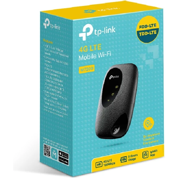 TP-Link M7200 4G/LTE modem čierny - Modemy - Obrázok J07U000501