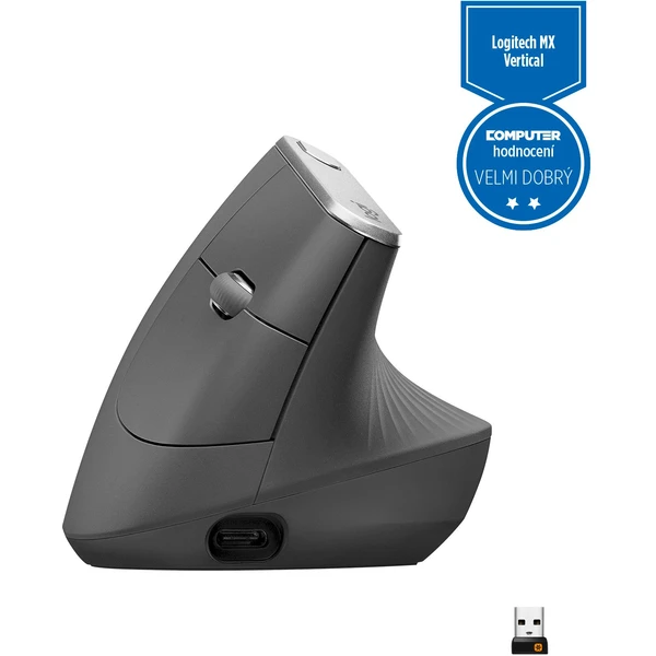 Logitech MX Vertical čierna - Myši - Obrázok J08F000J01