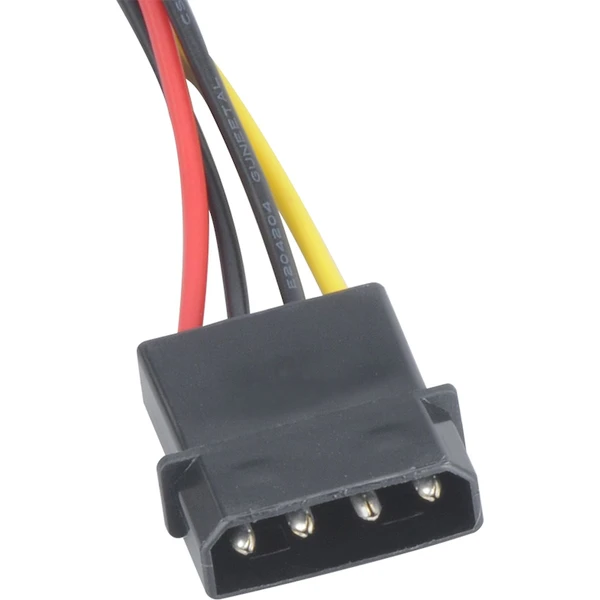 AKASA - 4-pin molex na 2x 15-pin Sata adaptér - Káble a redukcie - Obrázok J08J000K01