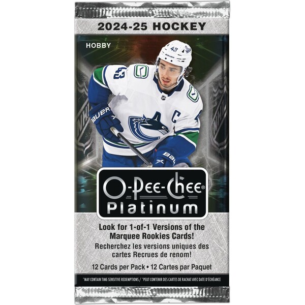 Hokejové karty 2024-25 Upper Deck O-Pee-Chee Platinum Hockey Hobby Balíček