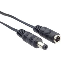 PremiumCord 5,5mm/2,1mm predlžovací napájací kábel 10m čierny - Káble a redukcie