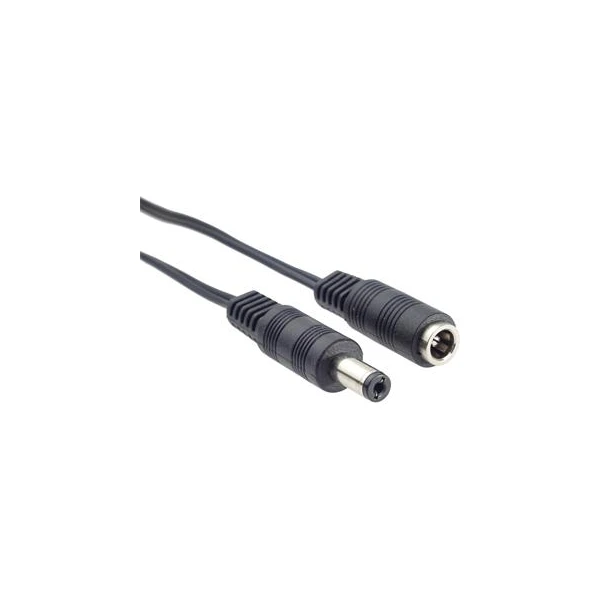 PremiumCord 5,5mm/2,1mm predlžovací napájací kábel 10m čierny - Káble a redukcie - Hlavný obrázok