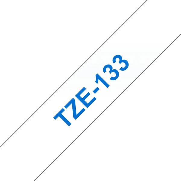 Brother TZe-133 páska modrá na priehľadnom 12 mm - Pásky pre štítkovače - Hlavný obrázok