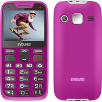 EVOLVEO EasyPhone XR mobilný telefón pre seniorov s nabíjacím stojanom ružový - Mobilné telefóny