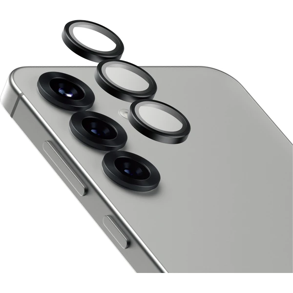 PanzerGlass® Hoops® Ceramic Samsung Galaxy S25 čierne ochranné krúžky pre šošovky fotoaparátu - Ochranné fólie a sklo - Hlavný obrázok