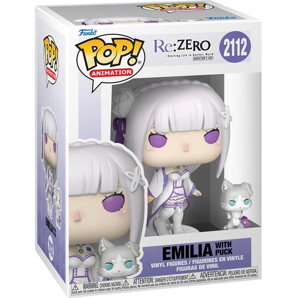 Funko POP!&Buddy #2112: Re:Zero - Starting Life v Another World - Emilia & Puck  - Funko POP! - Obrázok J1JM000K01