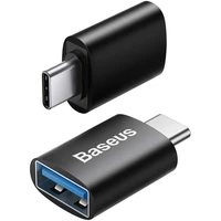 Baseus Mini OTG adaptér Ingenuity USB-C na USB-A 3.1 (M/F) čierny - Redukcie