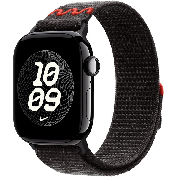Apple Watch 42/41/40/38mm Midnight Black prevliekací športový remienok Nike