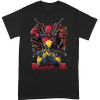 Tričko Deadpool - Deadpool And Wolverine Pose L - Tričká