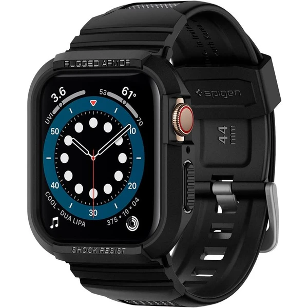 Spigen Rugged Armor Pro remienok s puzdrom Apple Watch 45/44mm čierny - Remienky - Obrázok J2A1100501