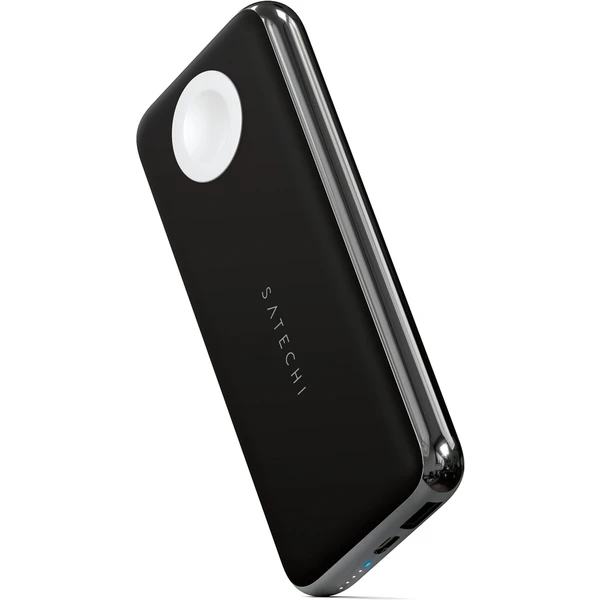 Satechi Quatro bezdrôtová powerbanka 10 000 mAh vesmírne šedá  - Powerbanky - Obrázok J2BT000501