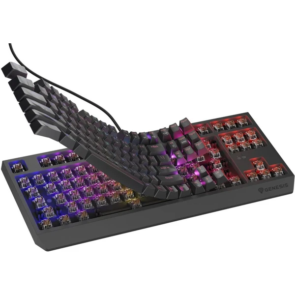 Genesis THOR 230 TKL RGB mechanická klávesnica čierna Outemu Brown - Klávesnice - Obrázok J2I5000O01