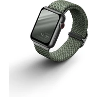 UNIQ Aspen Braided remienok pre Apple Watch 45/44/42mm zelený - Remienky