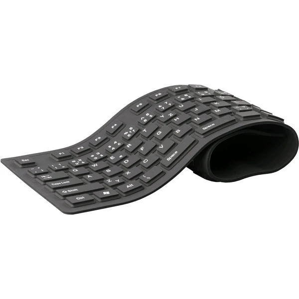 C-TECH FK-01 gélová klávesnica čierna - Klávesnice - Hlavný obrázok