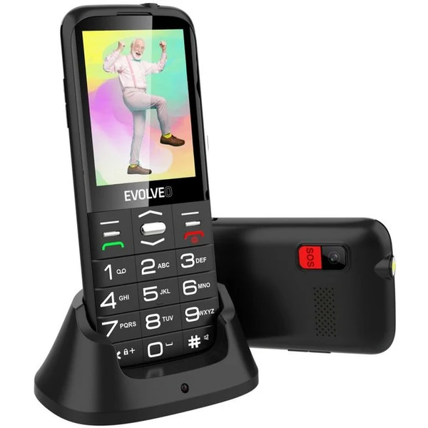 EVOLVEO EasyPhone XO mobilný telefón pre seniorov čierny - Mobilné telefóny - Obrázok J2Z7000701