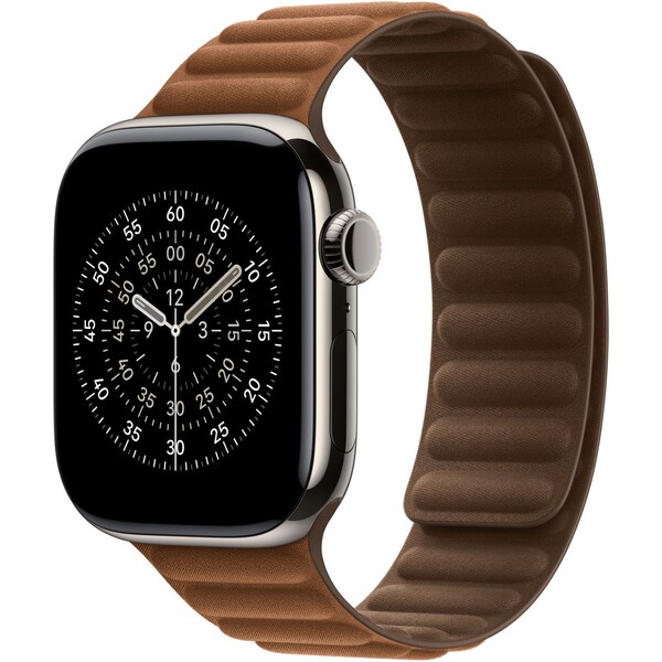E-shop Apple Watch 42/41/40/38mm karamelový magnetický ťah M/L