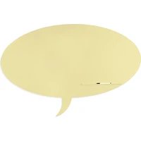 Rocada Skin Shape Talk 6440-1015 magnetická tabuľa slonová kosť RAL 1015 - Magnetické tabule
