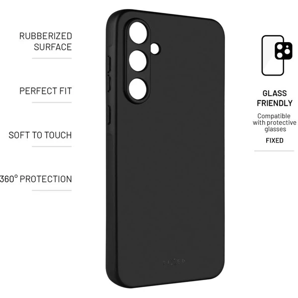 FIXED Story silikónový kryt Samsung Galaxy A55 5G čierny - Puzdra - Obrázok J3M2000O01