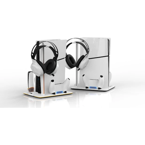 Dobíjacia stanica a stojan LED DLX pre konzolu PS5 Slim - Dokovacie stanice - Obrázok J3R1000O01