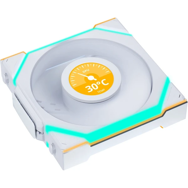 Lian Li UNI FAN SL Wireless LCD ventilátor 3x120 mm + ovládač čierny - Ventilátory pre PC - Obrázok J3XB000K01