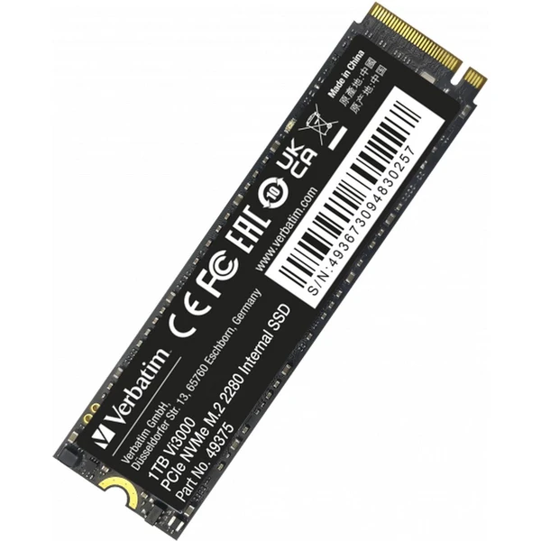 VERBATIM SSD Vi3000 Internal PCIe NVMe M.2 SSD 1TB - SSD - Obrázok J463000O01