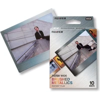 Fujifilm Instax Wide Brushed Metal film (10 ks) - Filmy pre instantné fotoaparáty