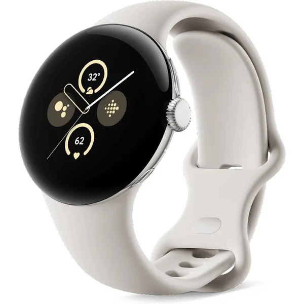 Google Pixel Watch 2 strieborná - Inteligentné hodinky - Hlavný obrázok