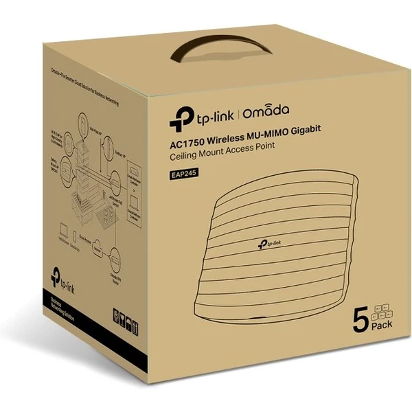 TP-Link AC1750 prístupový bod biely 5ks - Access pointy - Obrázok J4WB100501