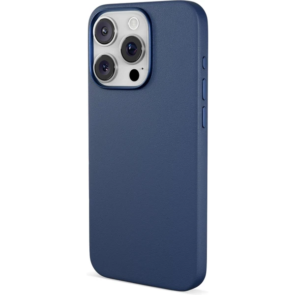Epico Mag+ Leather kryt pre iPhone 16 Pro Max modrá - Puzdra - Obrázok J5FA000K01