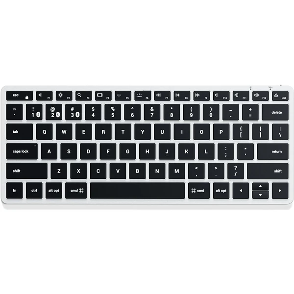 Satechi Slim X1 Bluetooth klávesnica US strieborná - Klávesnice - Hlavný obrázok