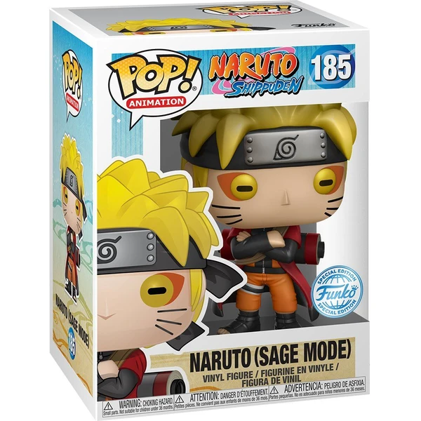 Funko POP! #185 Animation: Naruto Shippuden: Naruto Sage Mode (Exclusive) - Funko POP! - Obrázok J5RA000J01