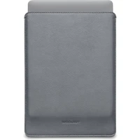Woolnut kožené Sleeve púzdro pre 14" MacBook Pro šedé - Puzdra