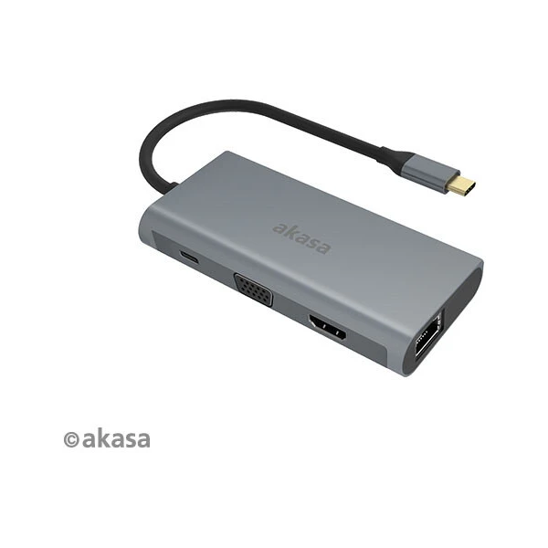 Akasa dokovacej stanice 9v1 USB 3.1 Type-C - Dokovacie stanice - Obrázok J65X600301