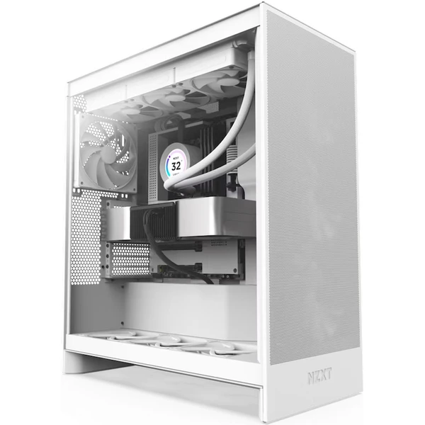 NZXT H7 Flow biela - Počítačové skrine - Hlavný obrázok