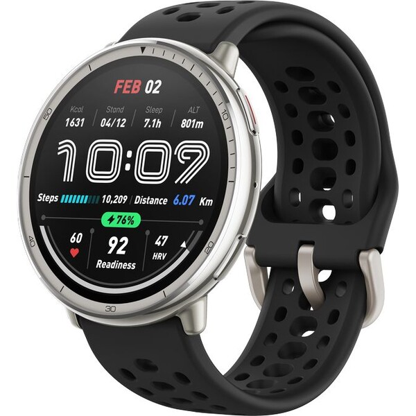 Amazfit Active 2 športové silikónové šikovné hodinky čierne