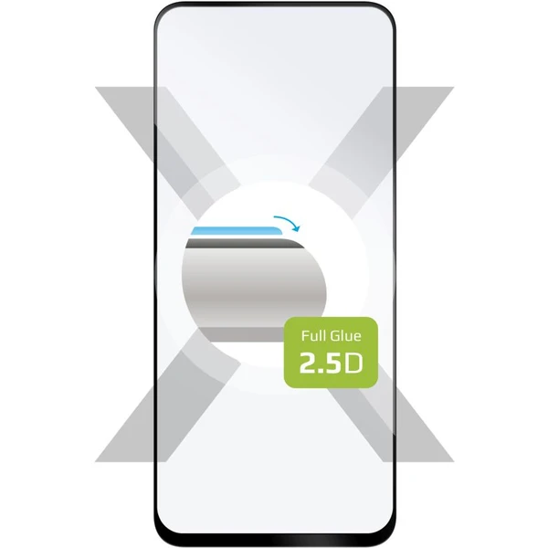 FIXED 2,5D Full-Cover ochranné tvrdené sklo Motorola Moto G54 5G/G54 Power Edition čierne - Ochranné fólie a sklo - Hlavný obrázok