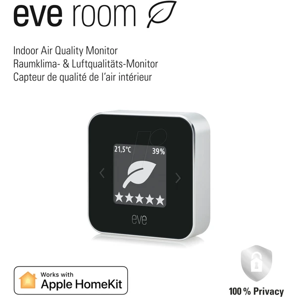 Eve Room vnútorný monitor kvality ovzdušia (Apple HomeKit a Thread) - Meteorologické stanice - Obrázok J718100501