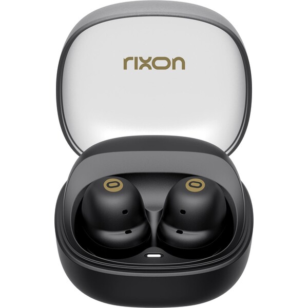 Rixon AirShots mini silikónové bezdrôtové slúchadlá čierna