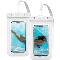 Spigen Aqua Shield vodeodolné púzdro A601 2 Pack biele - Puzdra