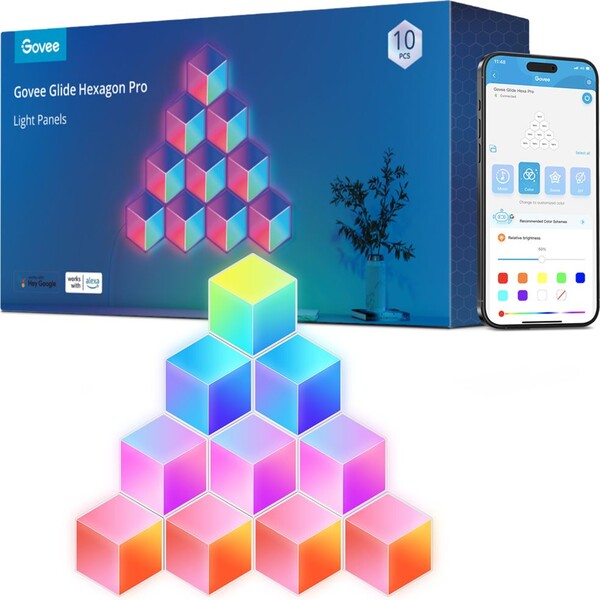 Govee Glide Hexa Pro LED Smart 10ks